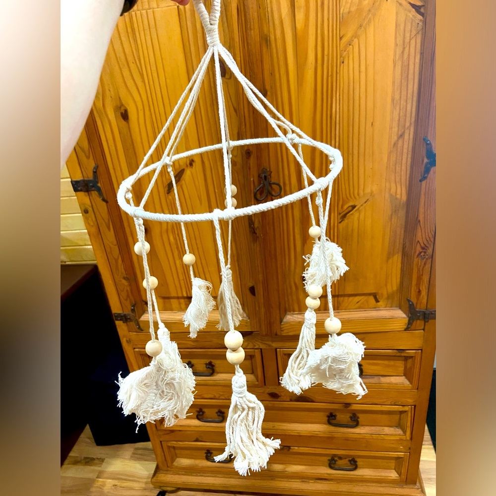 Boho baby mobile, never used!